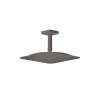 Axor Citterio C Showerhead 270 Square 1-Jet Ceiling Connection, 2.5 Gpm In Brushed Black Chrome, 28793341