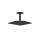 Axor Citterio C Showerhead 270 Square 1-Jet Ceiling Connection, 2.5 Gpm In Matte Black, 28793671