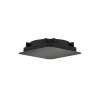 Axor Citterio C Showerhead 270 Square 1-Jet Flush Ceiling, 2.5 Gpm In Brushed Black Chrome, 28795341