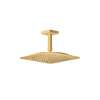 Axor Citterio C Showerhead 270 Square 1-Jet Ceiling Connection, 1.75 Gpm In Brushed Gold Optic, 28797251