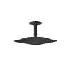 Axor Citterio C Showerhead 270 Square 1-Jet Ceiling Connection, 1.75 Gpm In Matte Black, 28797671