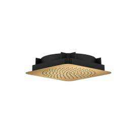 Axor Citterio C Showerhead 270 Square 1-Jet Flush Ceiling, 1.75 Gpm In Brushed Gold Optic, 28798251