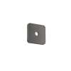 Axor Citterio C Wall Plate Softsquare 5" X 5" In Brushed Black Chrome, 28801341