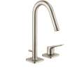 Axor Citterio M 2-Hole Single-Handle Faucet 160 With Pop-Up Drain, 1.2 Gpm In Brushed Nickel, 34132821