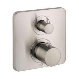 Axor Citterio M Thermostatic Trim With Volume Control And Diverter In Brushed Nickel, 34725821