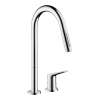 Axor Citterio M 2-Hole Single-Handle Kitchen Faucet 2-Spray Pull-Down, 1.5 Gpm In Chrome, 34813001