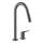 Axor Citterio M 2-Hole Single-Handle Kitchen Faucet 2-Spray Pull-Down, 1.75 Gpm In Brushed Black Chrome, 34822341