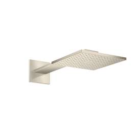 Axor Showersolutions Showerhead 250 Square 2- Jet With Showerarm Trim, 2.5 Gpm In Brushed Nickel, 35310821
