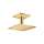 Axor Showersolutions Showerhead 250 Square 2-Jet Ceiling Connection, 2.5 Gpm In Brushed Gold Optic, 35312251