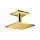 Axor Showersolutions Showerhead 250 Square 2-Jet Ceiling Connection, 2.5 Gpm In Polished Gold Optic, 35312991