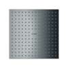 Axor Showersolutions Showerhead 250 Square 2-Jet, 2.5 Gpm In Polished Black Chrome, 35313331