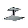 Axor Showersolutions Showerhead 250 Square 2-Jet Ceiling Connection, 1.75 Gpm In Polished Black Chrome, 35319331