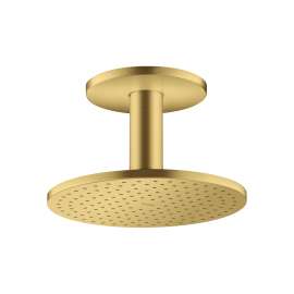 Axor Showersolutions Showerhead 250 2-Jet Ceiling Connection, 1.75 Gpm In Brushed Gold Optic, 35365251