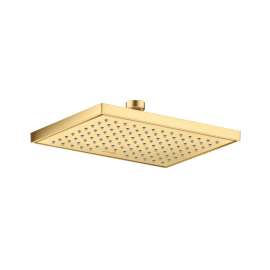 Axor Showersolutions Showerhead Square 245/185 1-Jet, 2.5 Gpm In Brushed Gold Optic, 35370251