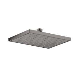 Axor Showersolutions Showerhead Square 245/185 1-Jet, 2.5 Gpm In Brushed Black Chrome, 35370341