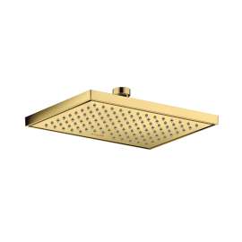 Axor Showersolutions Showerhead Square 245/185 1-Jet, 1.75 Gpm In Polished Gold Optic, 35371991