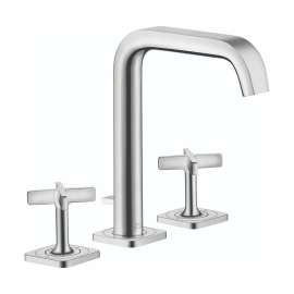 Axor Citterio E Widespread Faucet 170 With Pop-Up Drain, 1.2 Gpm In Chrome, 36108001