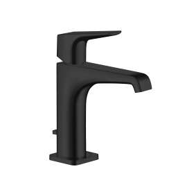 Axor Citterio E Single-Hole Faucet 125 With Lever Handle And Pop-Up Drain, 1.2 Gpm In Matte Black, 36110671