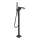 Axor Citterio E Thermostatic Freestanding Tub Filler Trim With 1.75 Gpm Handshower In Matte Black, 36418671