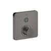 Axor Showerselect Thermostatic Trim Softcube For 1 Function In Brushed Black Chrome, 36705341