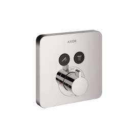 Axor Showerselect Thermostatic Trim Softcube For 2 Functions In Chrome, 36707001