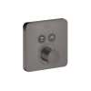 Axor Showerselect Thermostatic Trim Softcube For 2 Functions In Brushed Black Chrome, 36707341