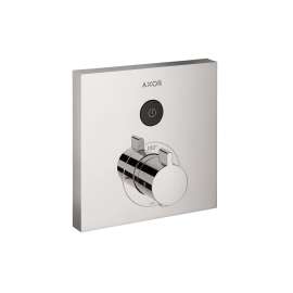 Axor Showerselect Thermostatic Trim Square For 1 Function In Chrome, 36714001