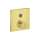 Axor Showerselect Thermostatic Trim Square For 1 Function In Brushed Gold Optic, 36714251