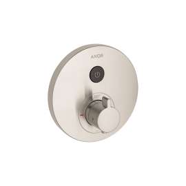 Axor Showerselect Thermostatic Trim Round For 1 Function In Brushed Nickel, 36722821