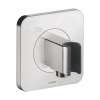 Axor Citterio E Handshower Holder With Outlet 5" X 5" In Chrome, 36724001