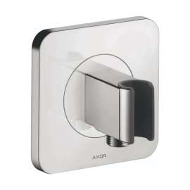 Axor Citterio E Handshower Holder With Outlet 5" X 5" In Chrome, 36724001