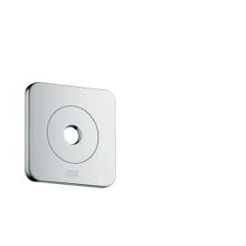 Axor Citterio E Wall Plate 5" X 5" Softcube In Chrome, 36725001