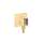 Axor Showersolutions Wall Outlet With Handshower Holder, Square In Brushed Gold Optic, 36734251