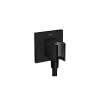 Axor Showersolutions Wall Outlet With Handshower Holder, Square In Matte Black, 36734671