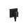 Axor Showersolutions Wall Outlet With Handshower Holder, Square In Matte Black, 36734671
