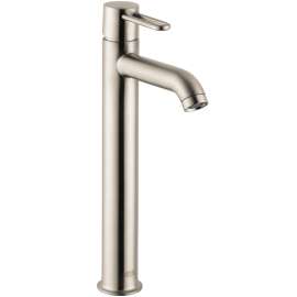 Axor Uno Single-Hole Faucet 250 With Pop-Up Drain, 1.2 Gpm In Brushed Nickel, 38025821