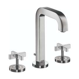 Axor Citterio Widespread Faucet 170 With Cross Handles And Pop-Up Drain, 1.2 Gpm In Chrome, 39133001