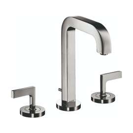 Axor Citterio Widespread Faucet 170 With Lever Handles And Pop-Up Drain, 1.2 Gpm In Chrome, 39135001