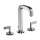 Axor Citterio Widespread Faucet 170 With Lever Handles And Pop-Up Drain, 1.2 Gpm In Chrome, 39135001