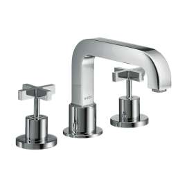 Axor Citterio 3-Hole Roman Tub Set Trim- Cross Handles In Chrome, 39436001