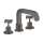 Axor Citterio 3-Hole Roman Tub Set Trim- Cross Handles In Brushed Black Chrome, 39436341