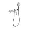 Axor Citterio 3-Hole Wall-Mounted Tub Trim With Handshower, 1.75 Gpm- Cross Handles In Chrome, 39447001