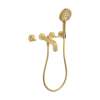 Axor Citterio 3-Hole Wall-Mounted Tub Trim With Handshower, 1.75 Gpm- Lever Handles In Brushed Gold Optic, 39448251