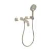 Axor Citterio 3-Hole Wall-Mounted Tub Trim With Handshower, 1.75 Gpm- Lever Handles In Brushed Nickel, 39448821