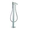 Axor Citterio Freestanding Tub Filler Trim With 1.75 Gpm Handshower- Rhombic Cut In Chrome, 39471001