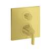 Axor Citterio Thermostatic Trim With Volume Control In Brushed Gold Optic, 39700251