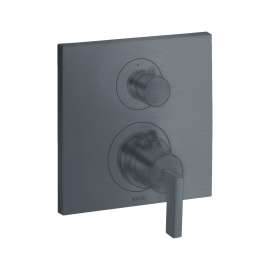 Axor Citterio Thermostatic Trim With Volume Control In Brushed Black Chrome, 39700341