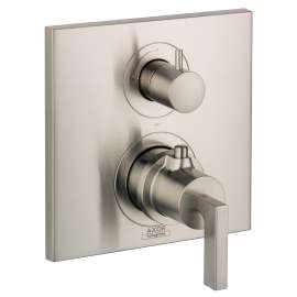 Axor Citterio Thermostatic Trim With Volume Control In Brushed Nickel, 39700821