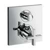 Axor Citterio Thermostatic Trim With Volume Control- Cross Handle In Chrome, 39705001