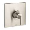 Axor Citterio Thermostatic Trim Highflow With Lever Handle In Brushed Nickel, 39711821